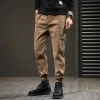 Men's spring and autumn workwear pants, Harun casual pants, men's trendy brand 2022 new style American high street tapered long pants details Picture